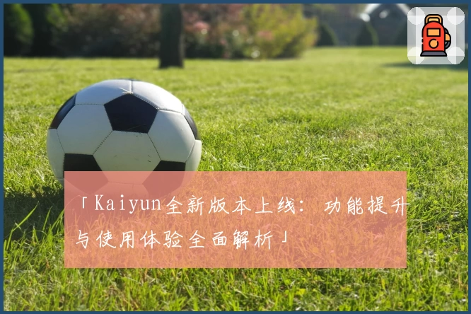「Kaiyun全新版本上线:功能提升与使用体验全面解析」